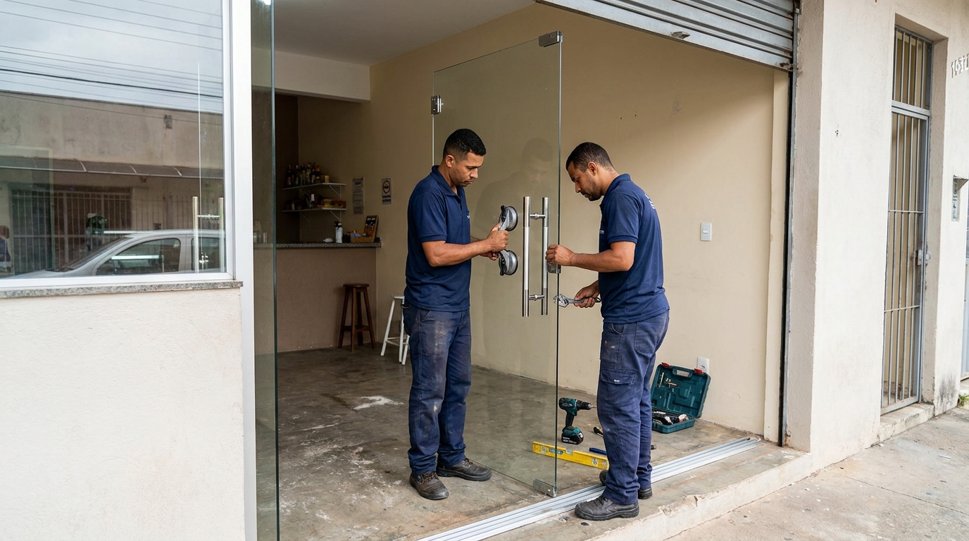 Portas em Vidro em Ponta Grossa‑PR