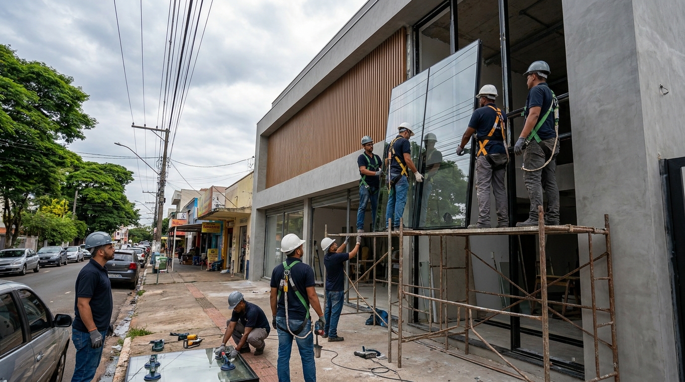 Fachada de Vidro em Ponta Grossa‑PR